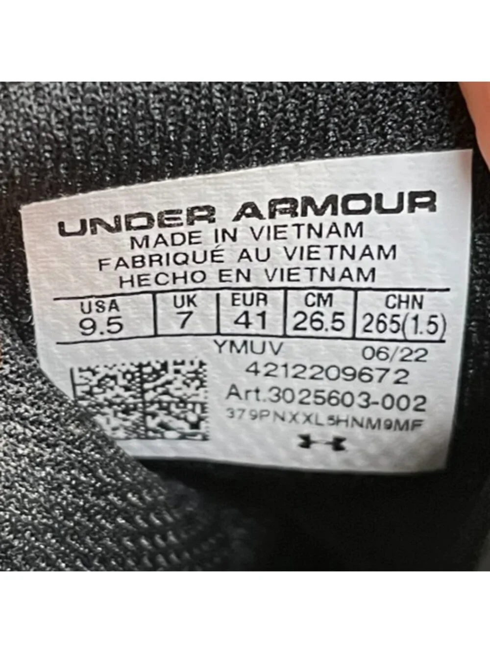 Under Armour please review